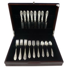 Antique Mount Vernon by Lunt Sterling Silver Flatware Set For 8 Service 32 Pieces