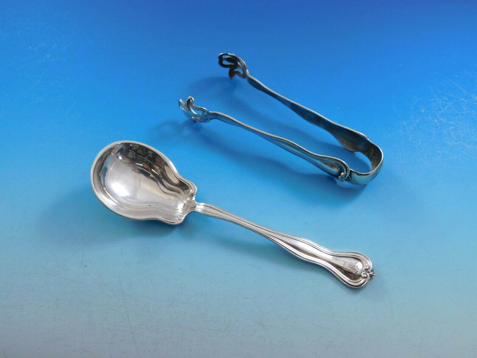 Service de couverts en argent sterling 55 pièces, monogrammé B, Mount Vernon par Watson en vente 5