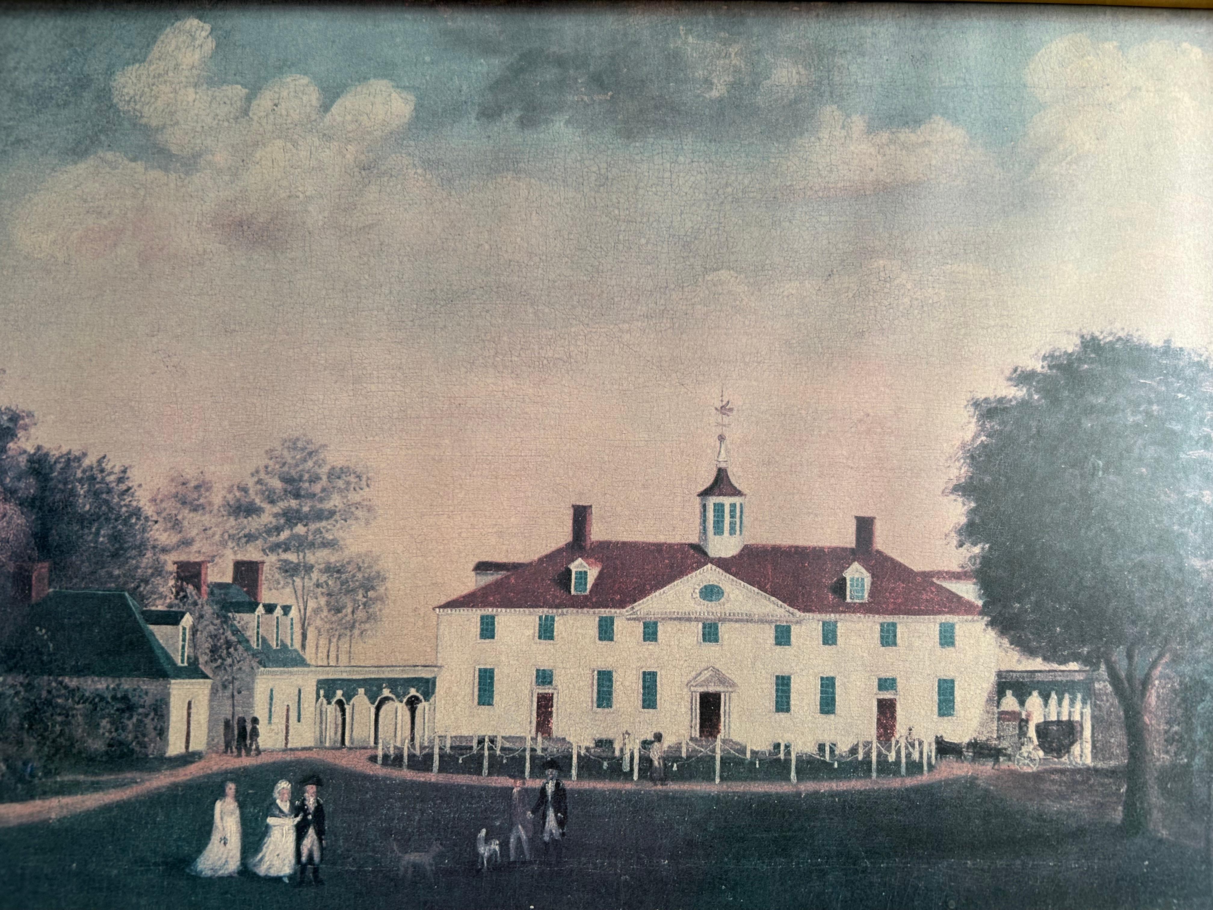Mount Vernon, Paar Vintage-Drucke (amerikanisch) im Angebot