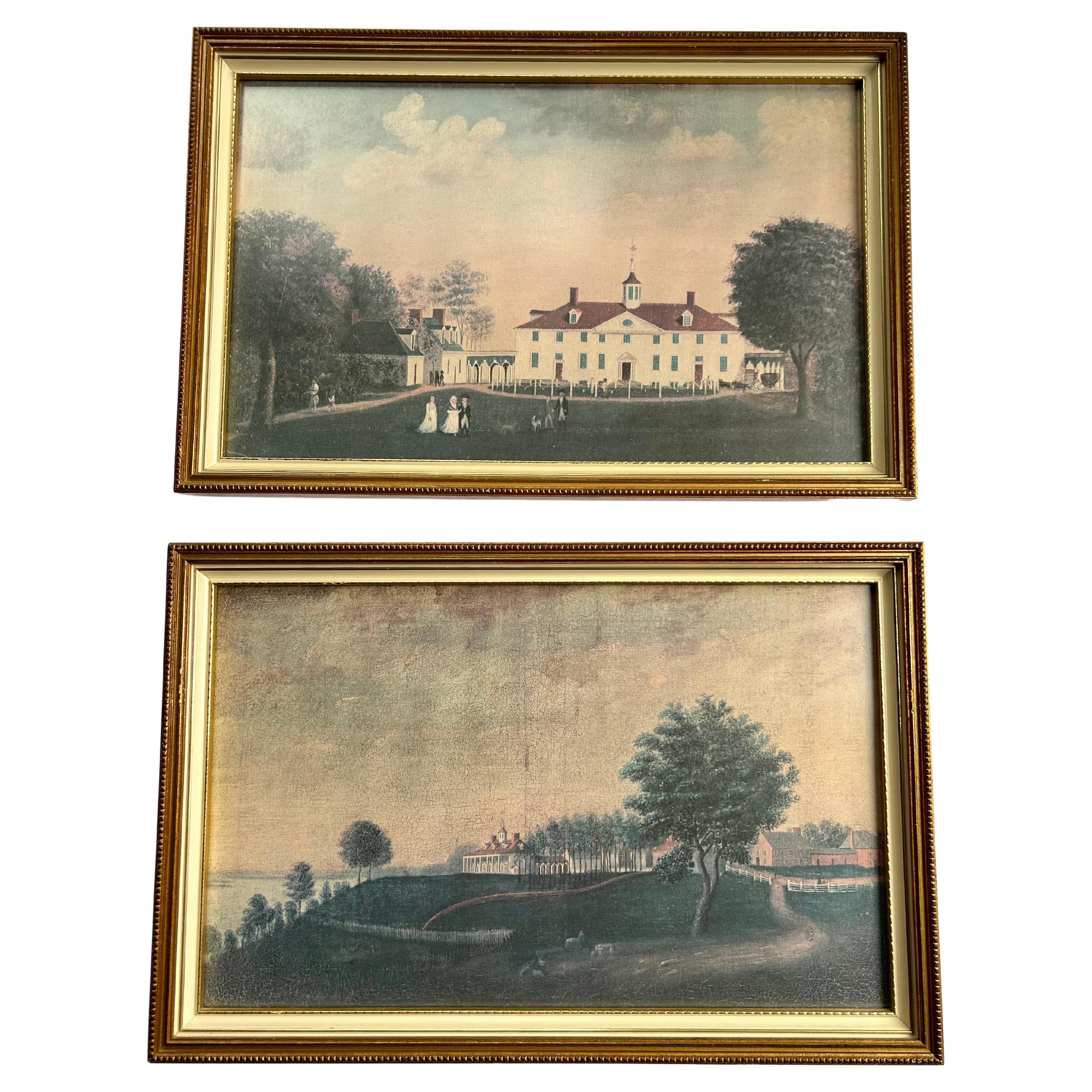 Mount Vernon, Paar Vintage-Drucke im Angebot