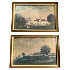 Mount Vernon, Paire de gravures anciennes