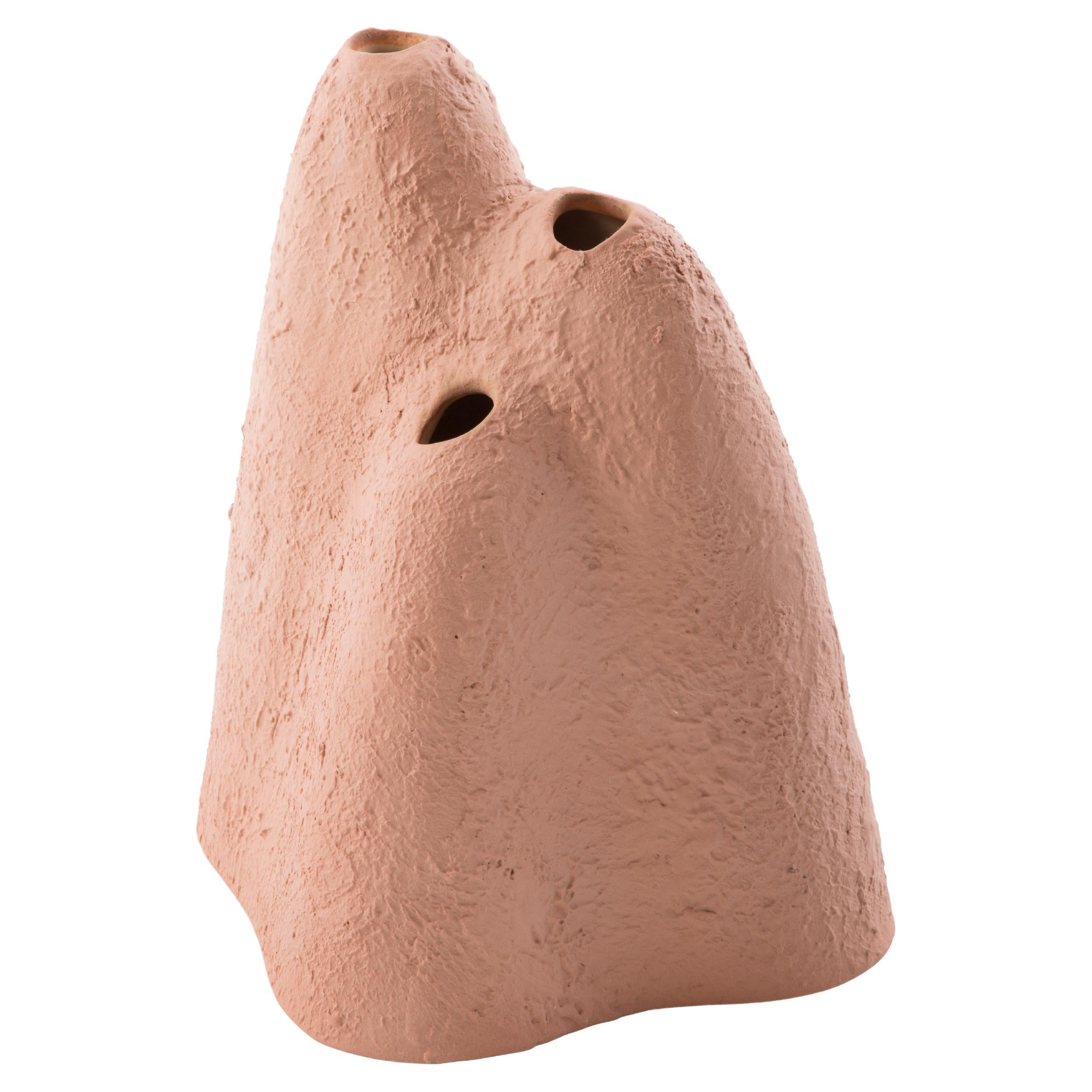Mountain Big Terracotta Vase by Pulpo For Sale