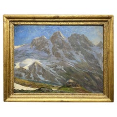Mountain Cabin Painting - Europe 1930