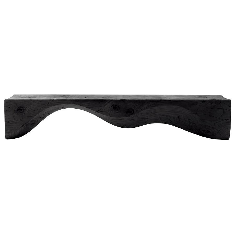 Mountains Cedar Vulcano Bench, Designed Hsiao-Ching Wang, Made in Italy For Sale