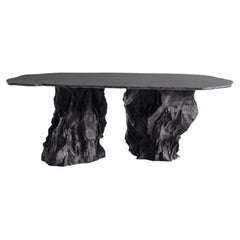 Mountain Dining Table in PETG, Resin, Oak & Glass Fiber by UNICOGGETTO