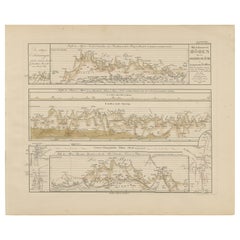 Profils d'altitude des montagnes - Alpes, Pyrénées, Andes et hauteurs du monde 1857