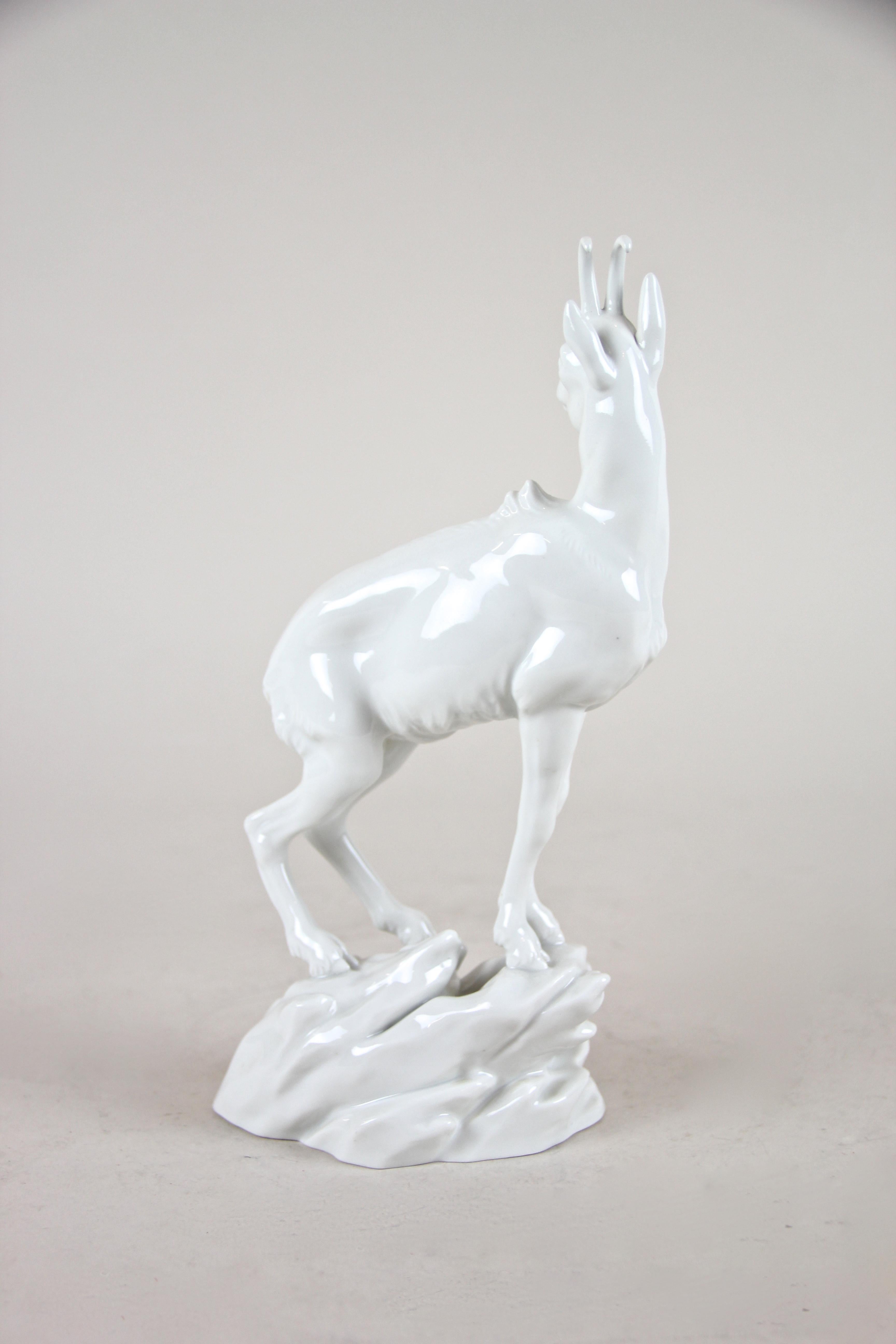Austrian Mountain Goat by Augarten Porcelain Vienna, Austria, circa 1930