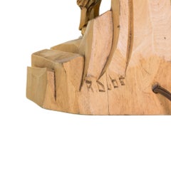 Mountain Goat Carved Lamp