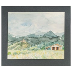 Mountain Landscape, Watercolour on Paper