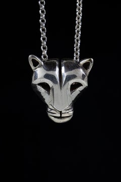 Mountain Lion (Sterling Silver Pendant) by Ken Fury