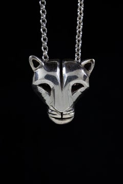 Mountain Lion (Sterling Silver Pendant) by Ken Fury
