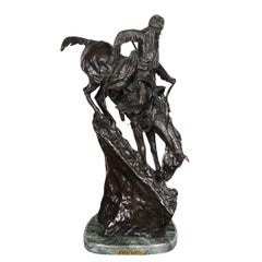 "Mountain Man" Bronze Sculpture, after Frederic Remington