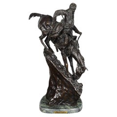 "Mountain Man" Bronze Sculpture, after Frederic Remington