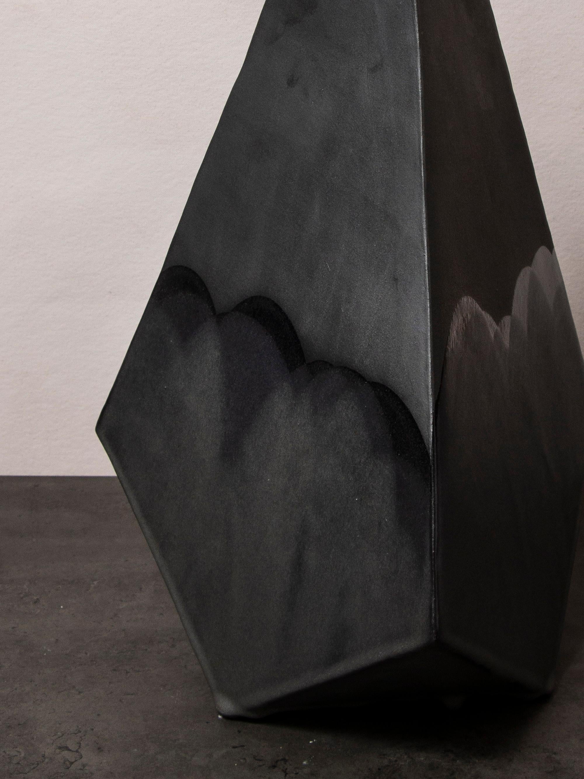 black geometric lamp