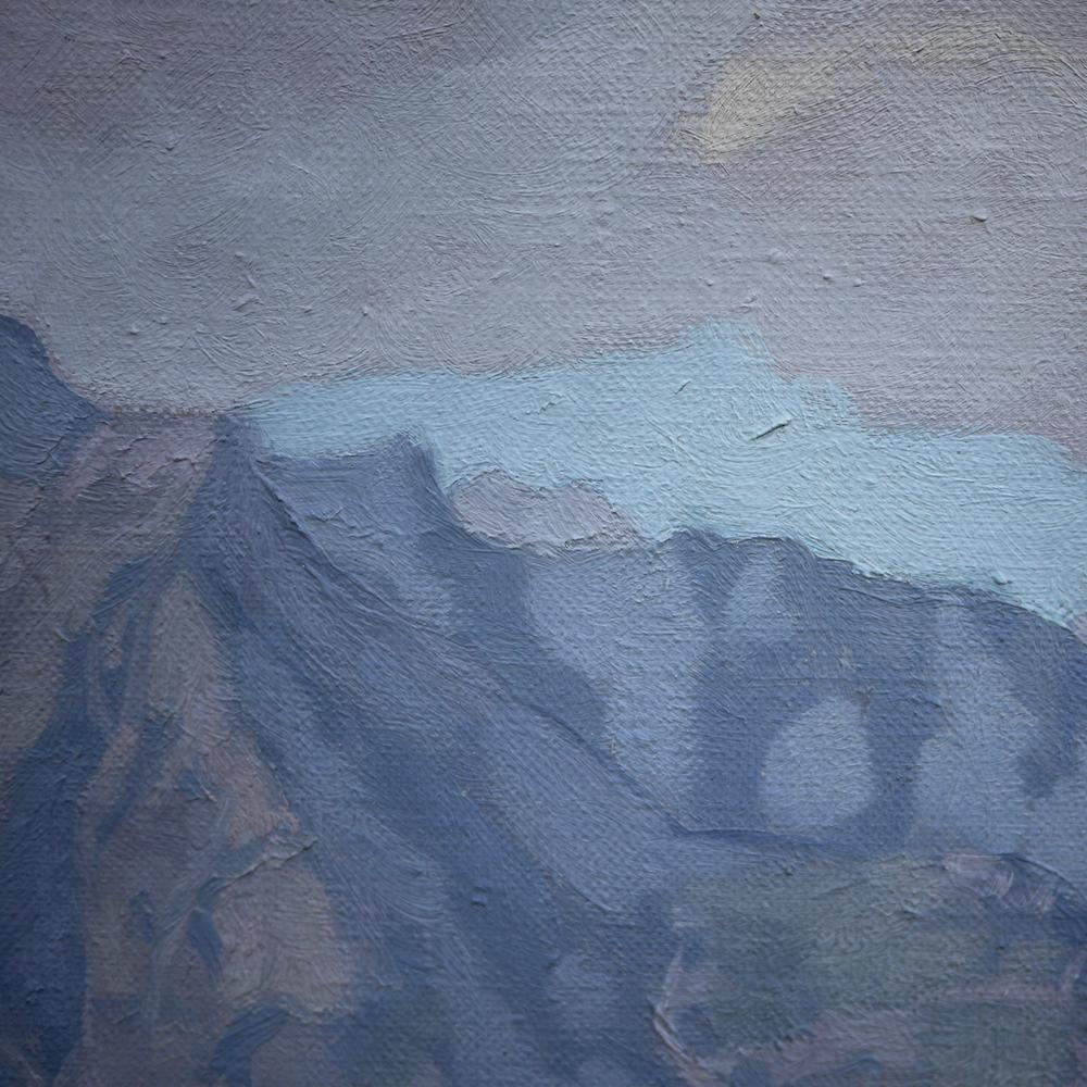 Mountain Painting, Alps, Tyrol, Oil on Canvas, Ernst, Dosenberger, 1943 5