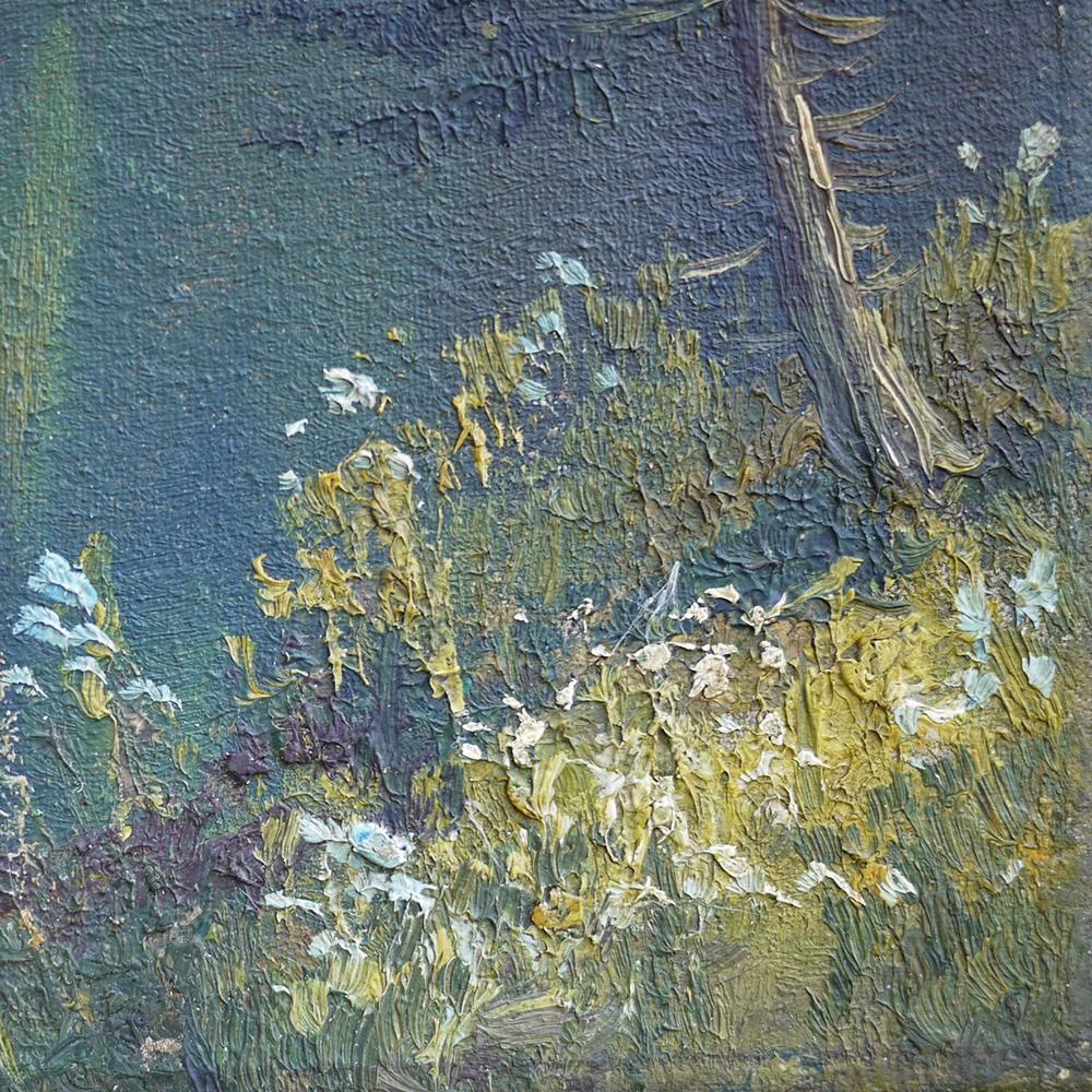 Mountain Painting, Dolomites, Oil on Canvas, E. Huther, 1930s 4