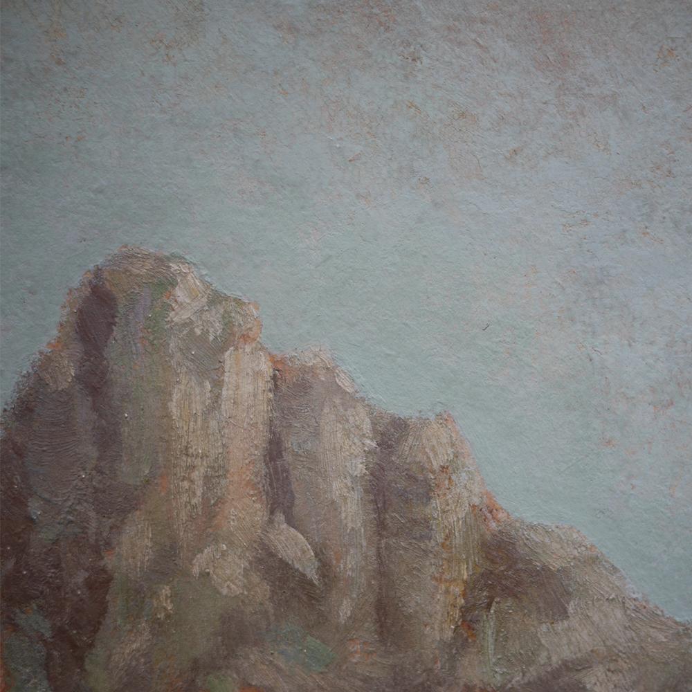 Mountain Painting, Dolomites, Oil on Cardboard, 1920 6