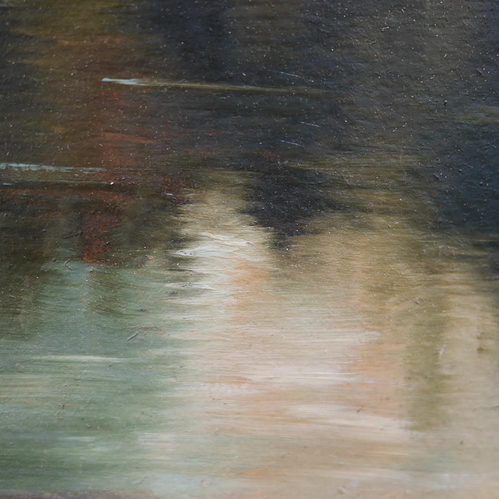 Mountain Painting, Dolomites, Oil on Cardboard, M. Heuberger C., 1940 7