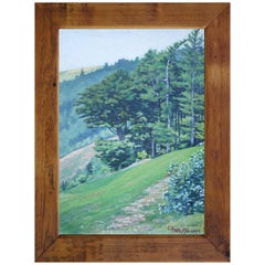 Mountain Painting, Oil on Canvas, A. Hoffmann, 1898