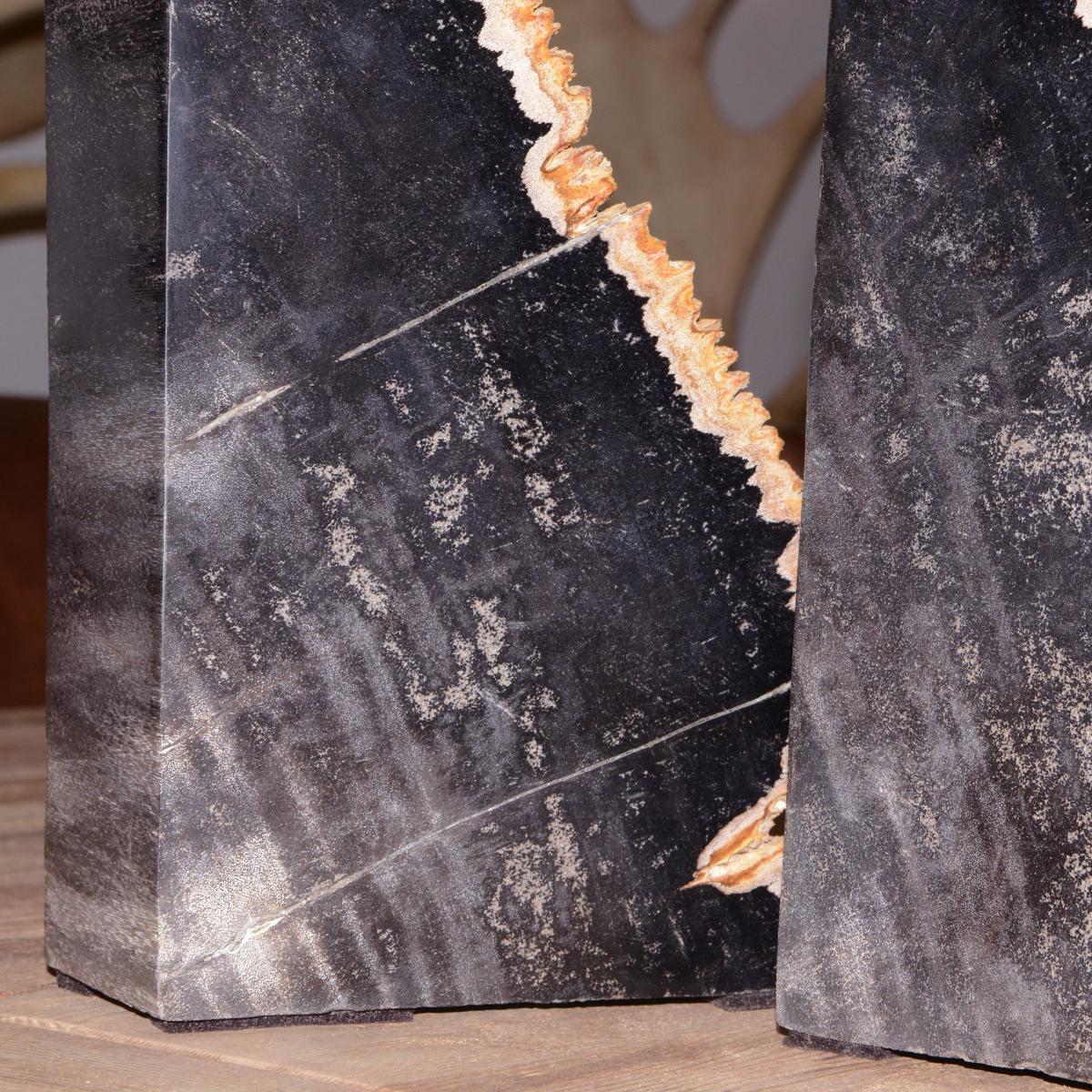 Set di 2 fermalibri Mountain Petrified in vendita 2