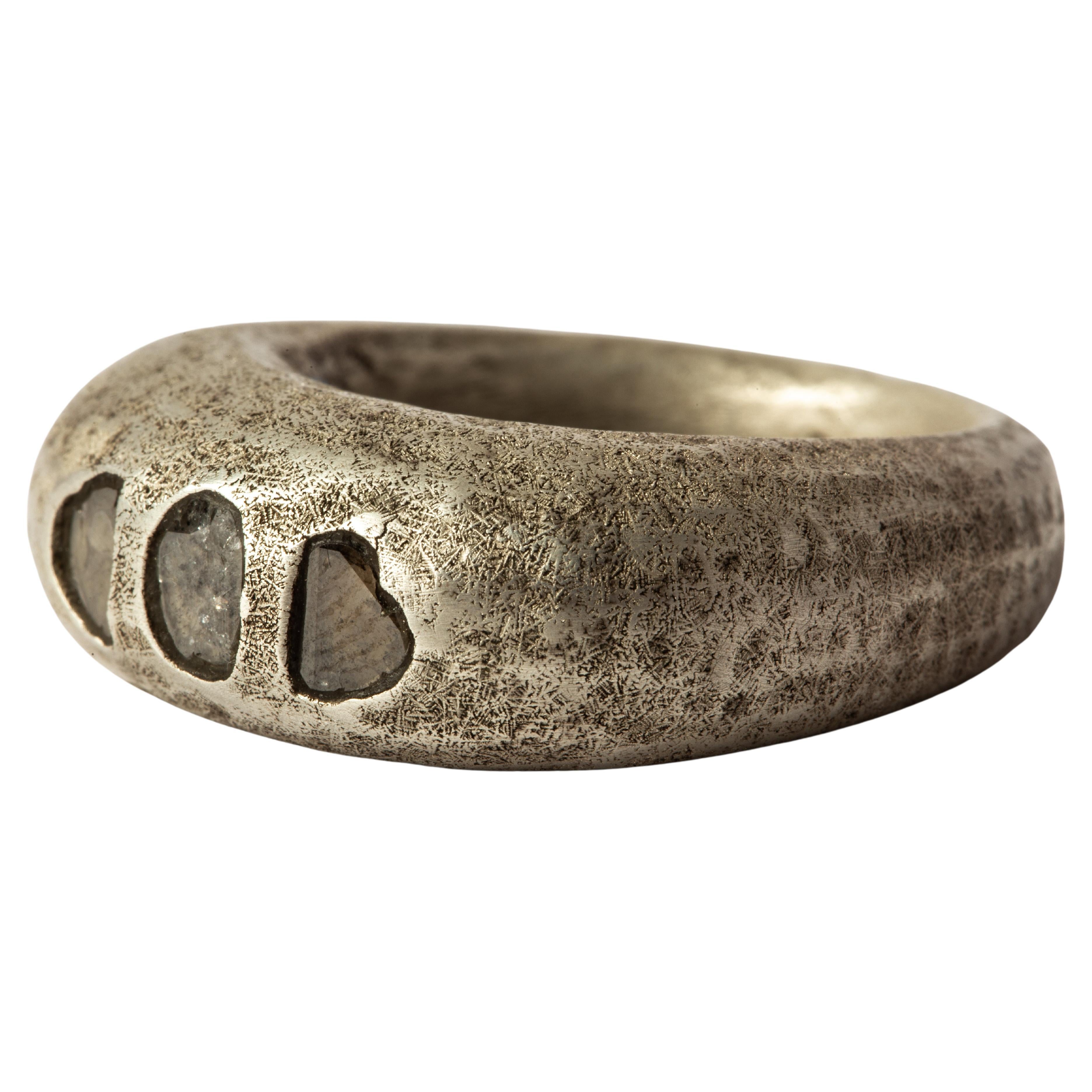 For Sale:  Mountain Ring (0.4 CT, 3 Diamond Slabs, DA+DIA)