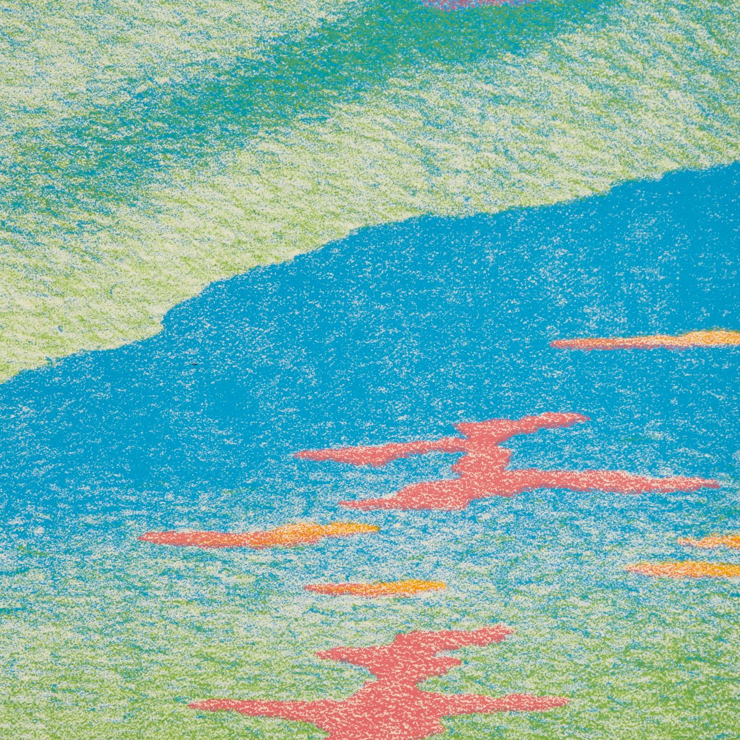 Mountain Stream, signierte, gerahmte und nummerierte Lithographie von John Fassolas, 1979 (Ende des 20. Jahrhunderts) im Angebot