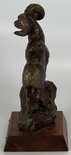 Mountain Traveler Bighorn Sheep Bronze Ott Jones 1994 4/50
