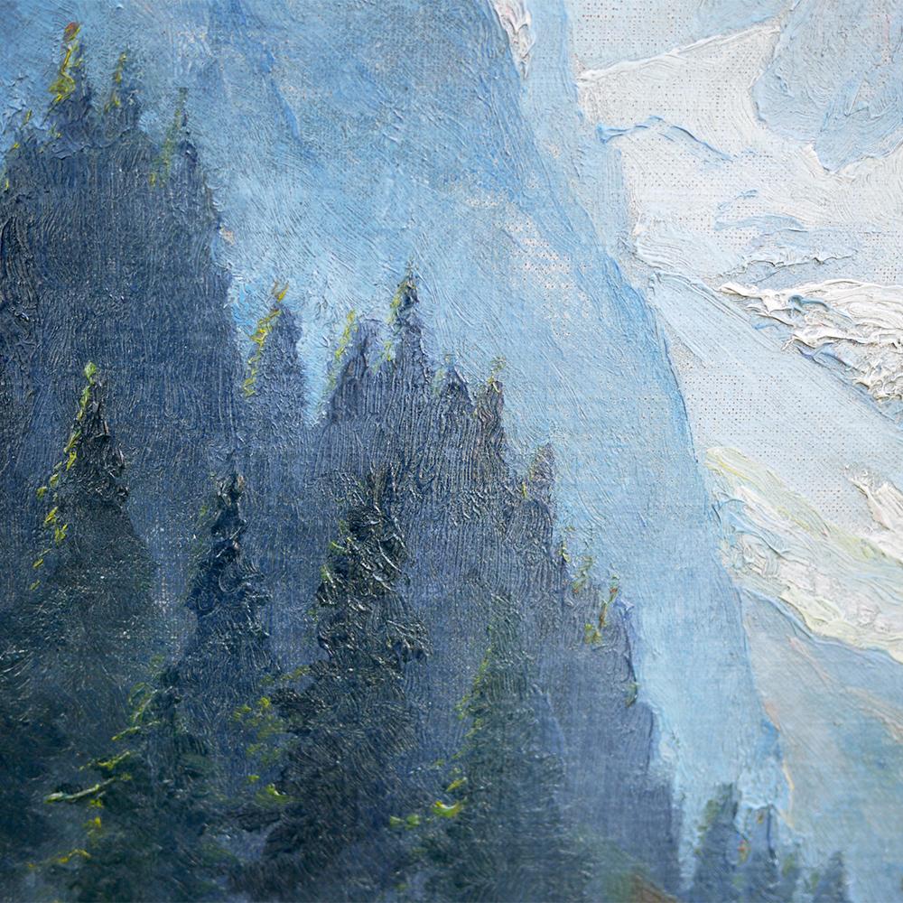 Mountains Landscape Oil Painting, Dolomites, around 1930 4