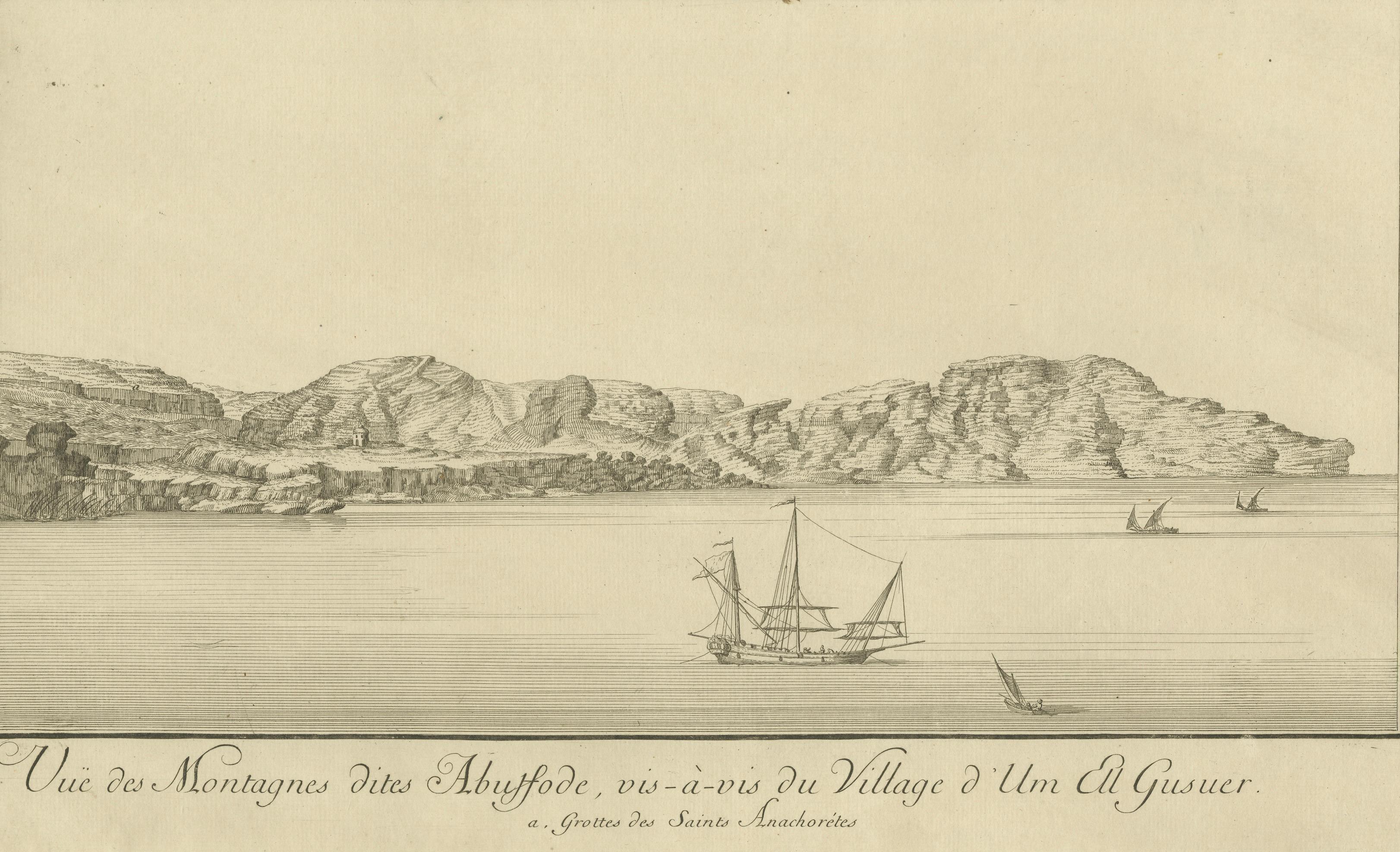 Mountains of Abyssode opposite Umm el Gusur – Nile View, c.1755