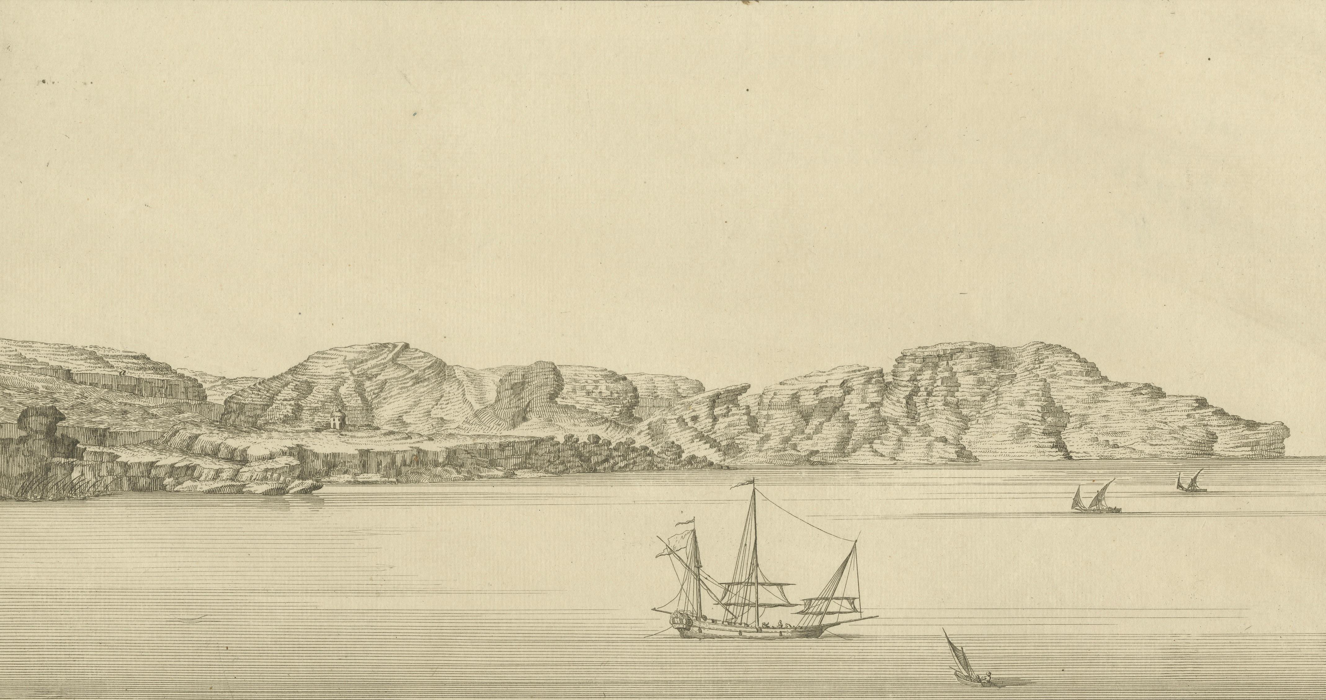 Mountains of Abyssode opposite Umm el Gusur – Nile View, c.1755