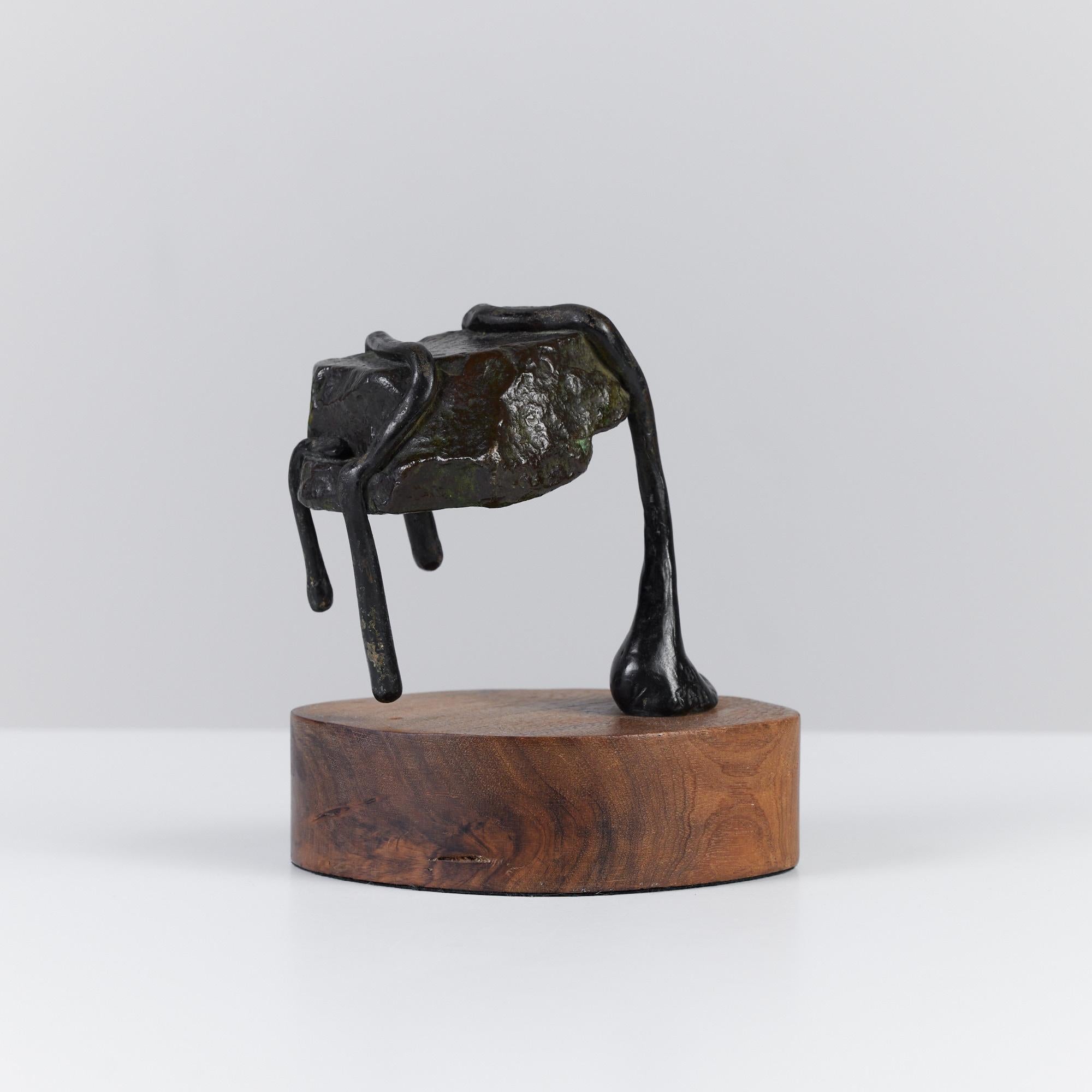 Mounted Abstract Bronze Sculpture For Sale 4