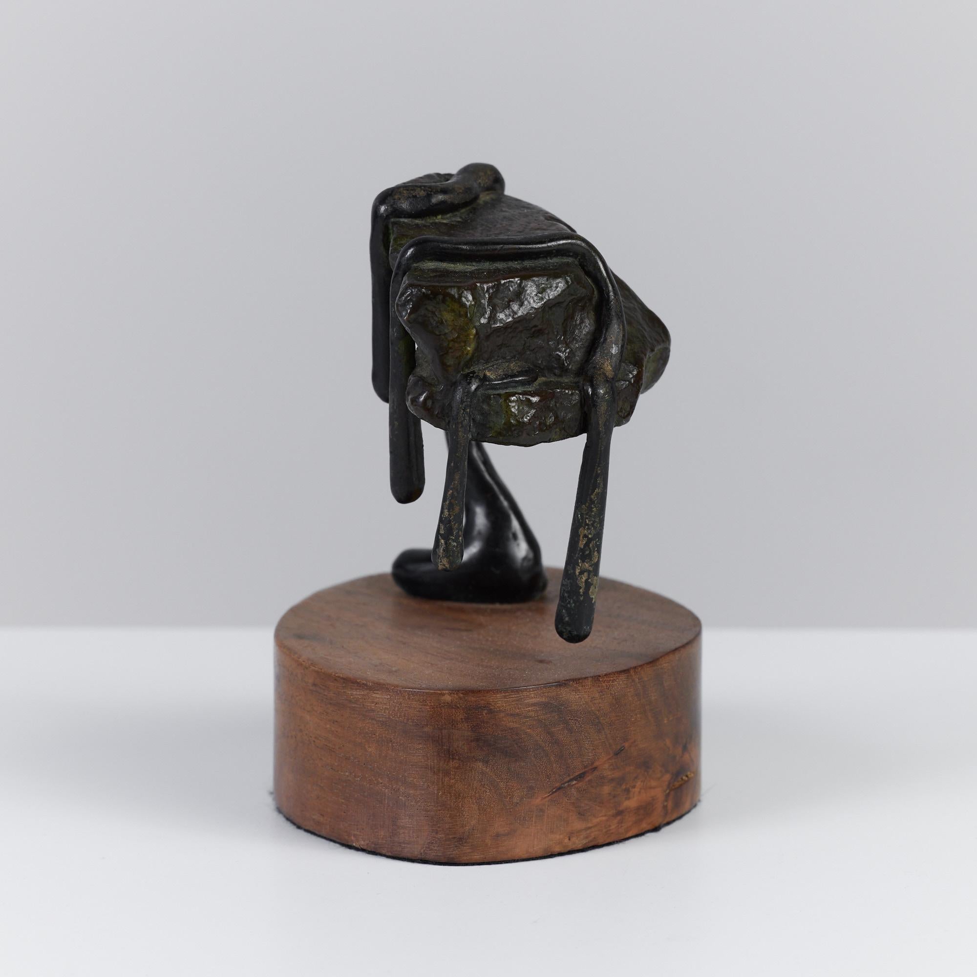 Montierte abstrakte Bronze-Skulptur im Angebot 2