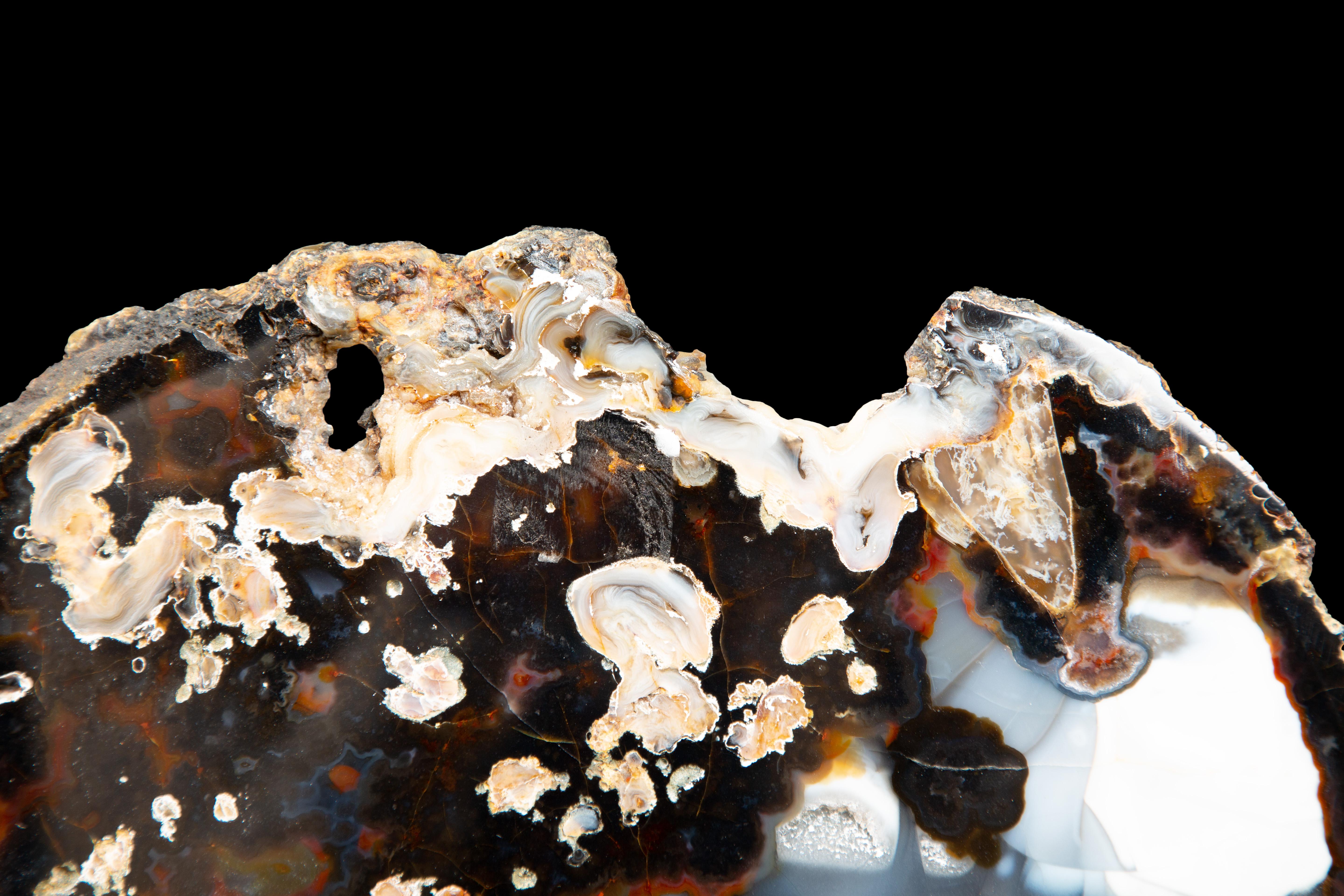 Contemporary Mounted Agate Slice For Sale