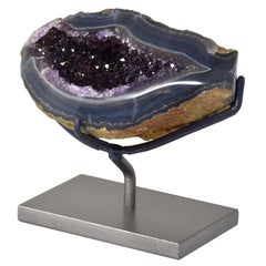 Mounted Amethyst Cave Mineral Specimen, One of a Kind