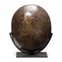 Mounted Chinese Meditation Puddingstone