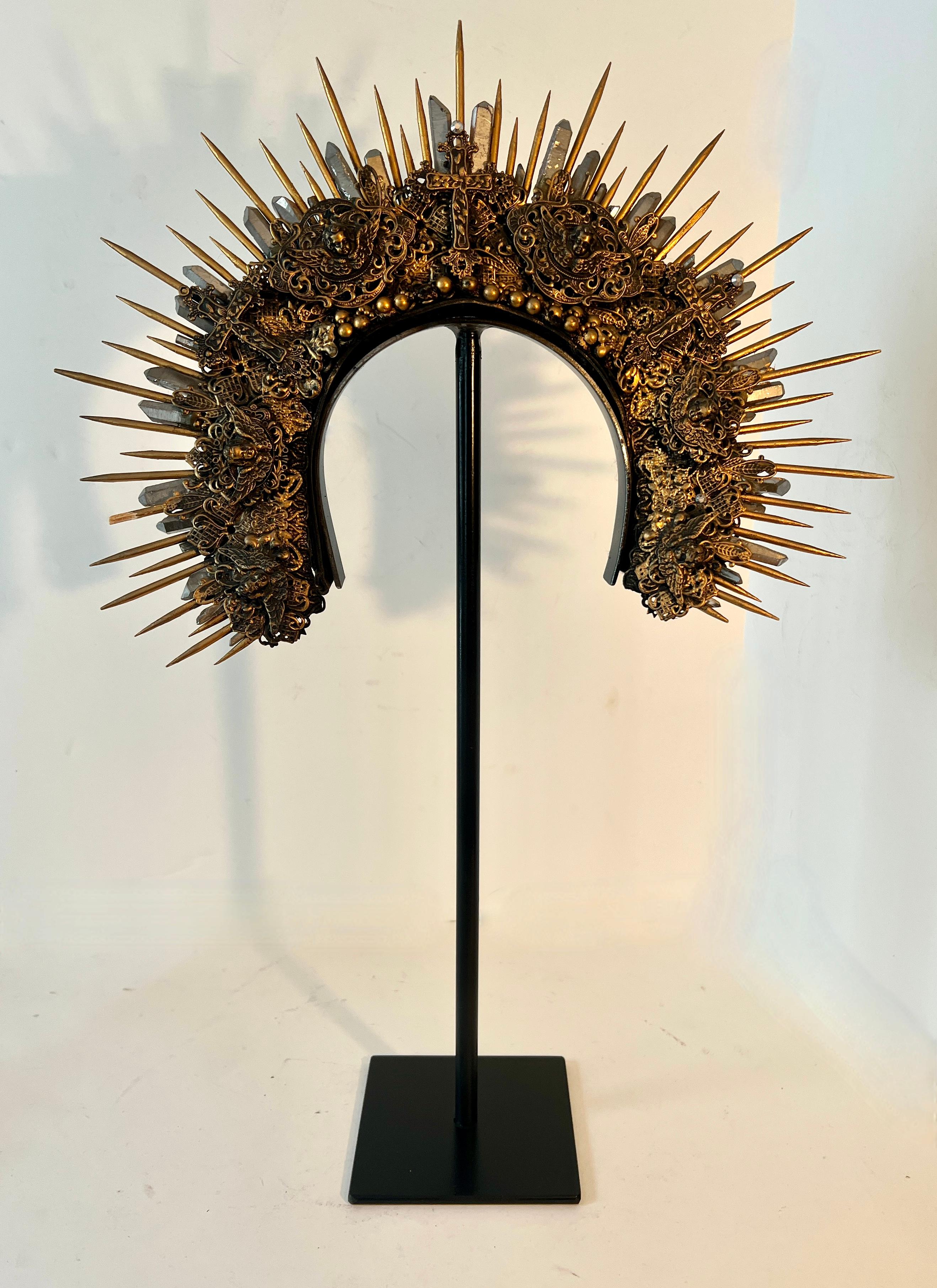 Mounted Custom Head Dress from Broadway Show For Sale 1