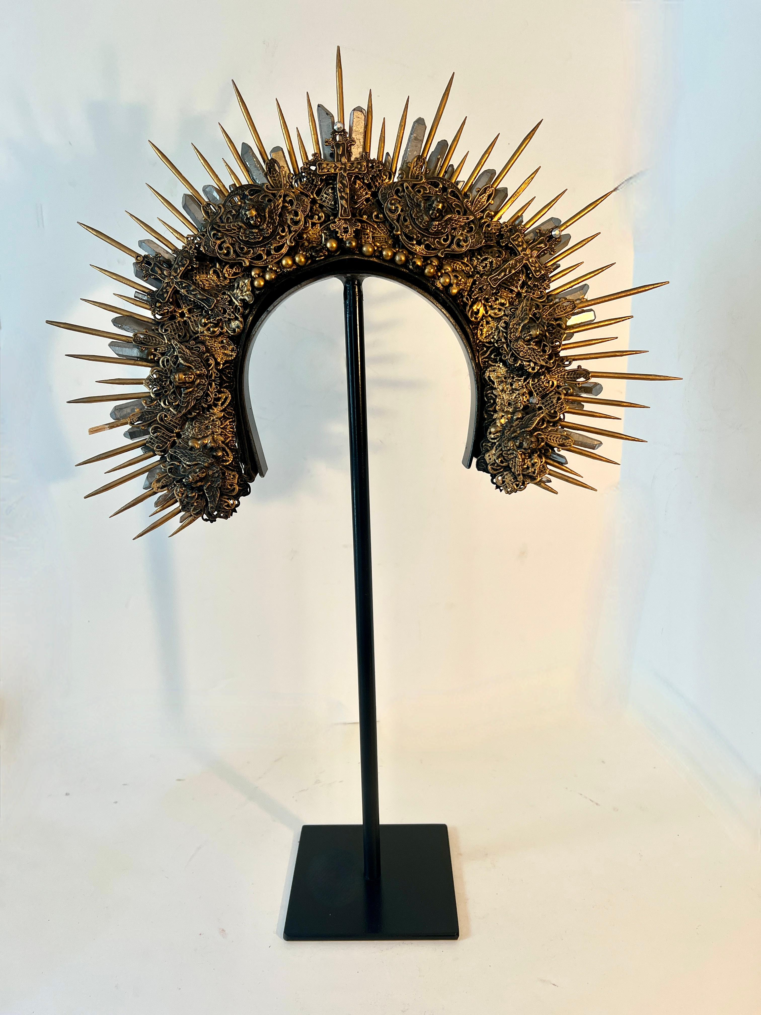 Mounted Custom Head Dress from Broadway Show For Sale 2