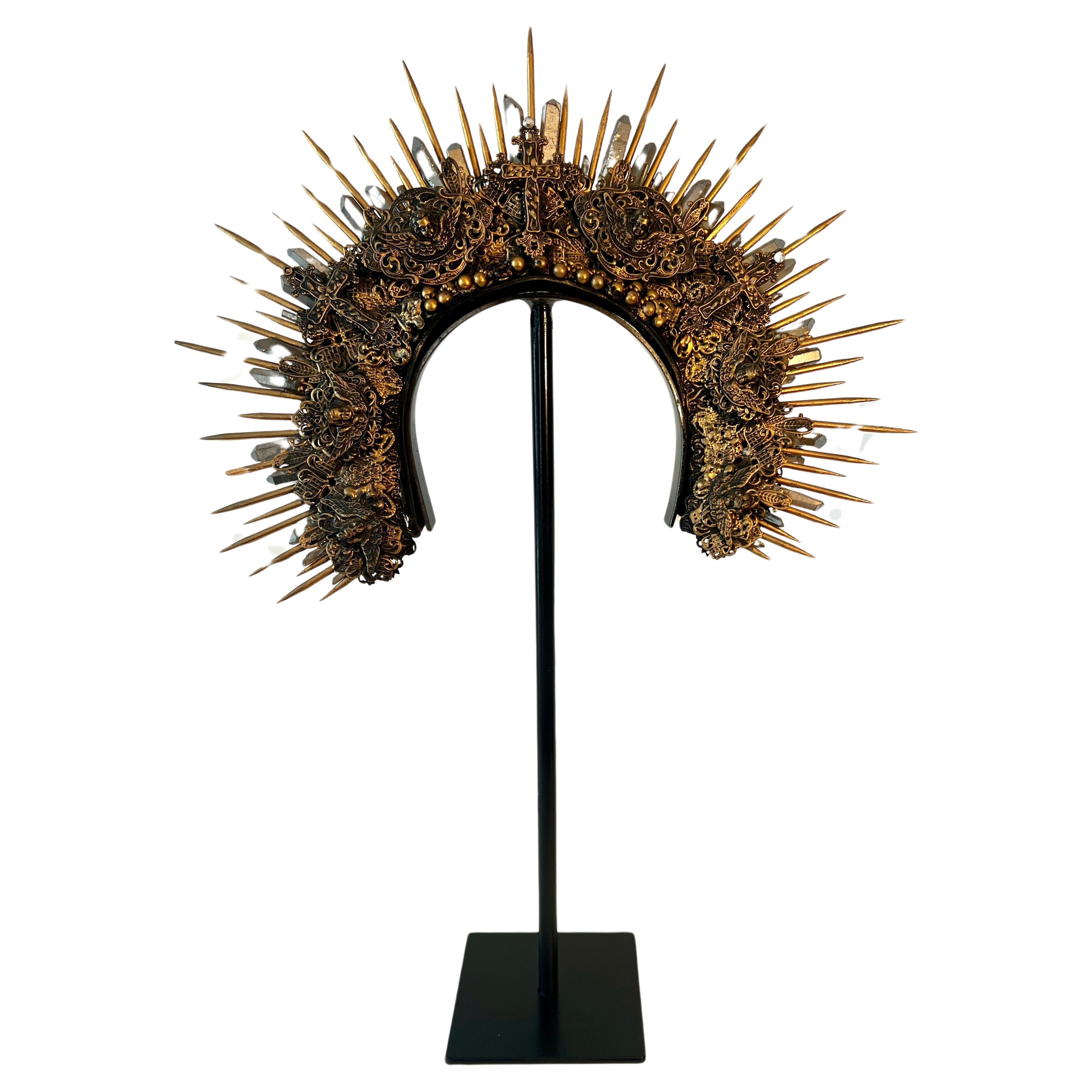 Mounted Custom Head Dress from Broadway Show For Sale