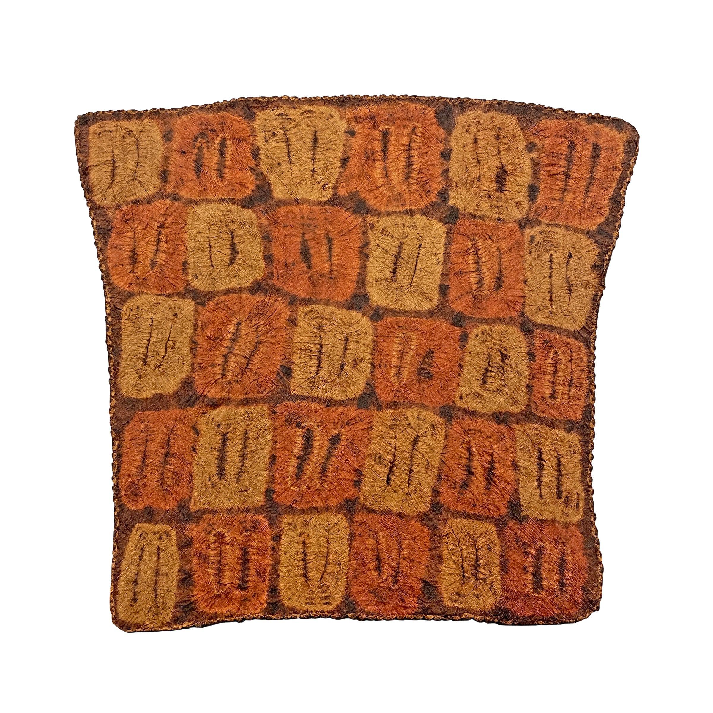 Montiertes Dida-Kerzentuch mit Tie-Dyed-Muster