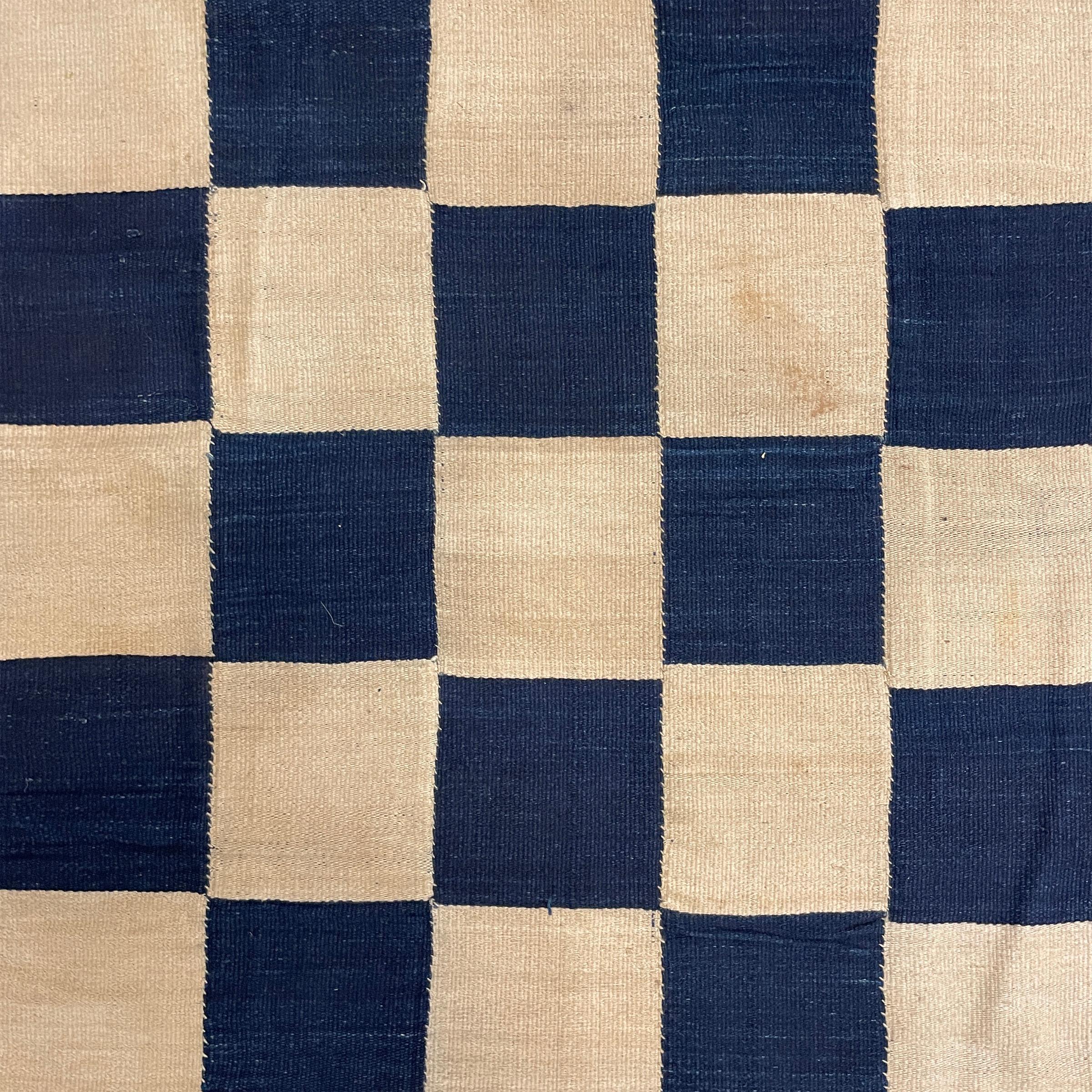Hand-Woven Mounted Early 20th Century Mende Country Cloth For Sale