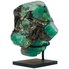 Mounted Emerald Mineral Specimen from Colombia