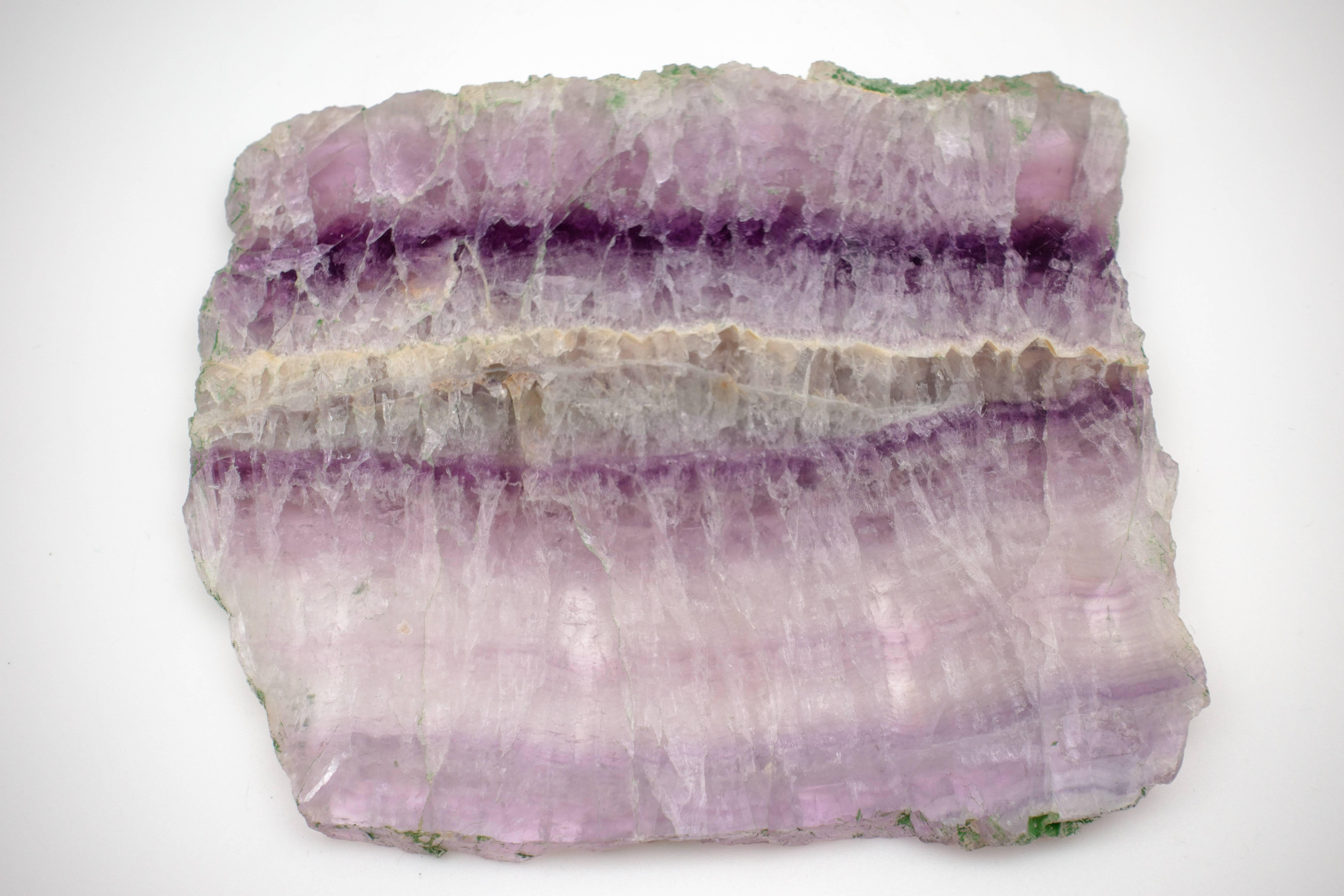 Mounted Fluorite Slice In Good Condition In New York, NY