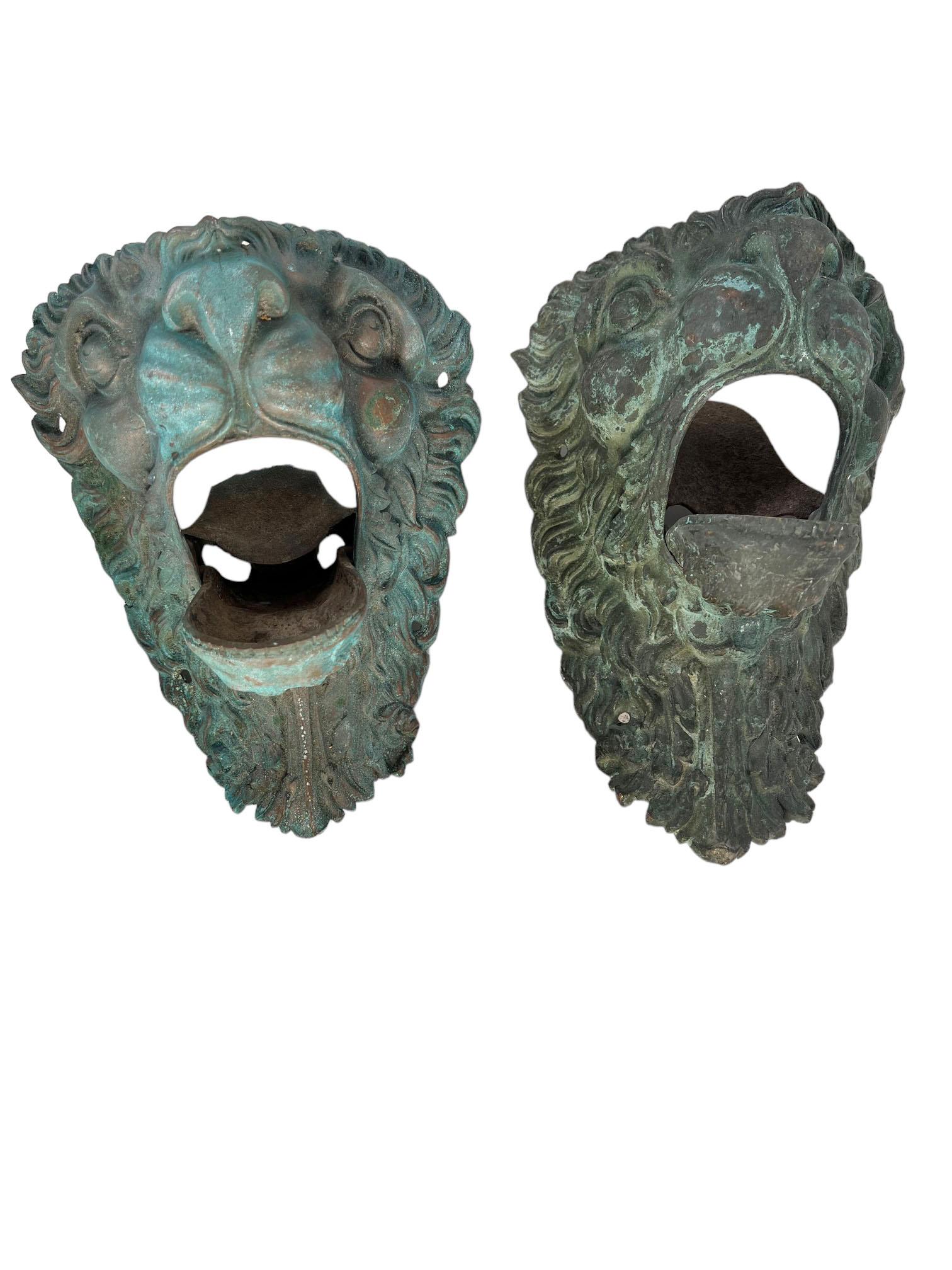 Metallo Maschera di leone francese montata in bronzo in vendita