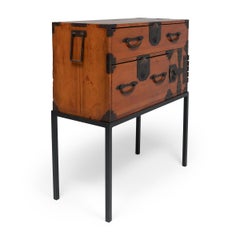 Mounted Japanese Tansu Chest, circa 1900