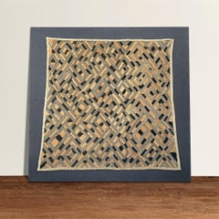 Mounted Kuba Cloth Panel
