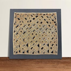 Mounted Kuba Cloth Panel