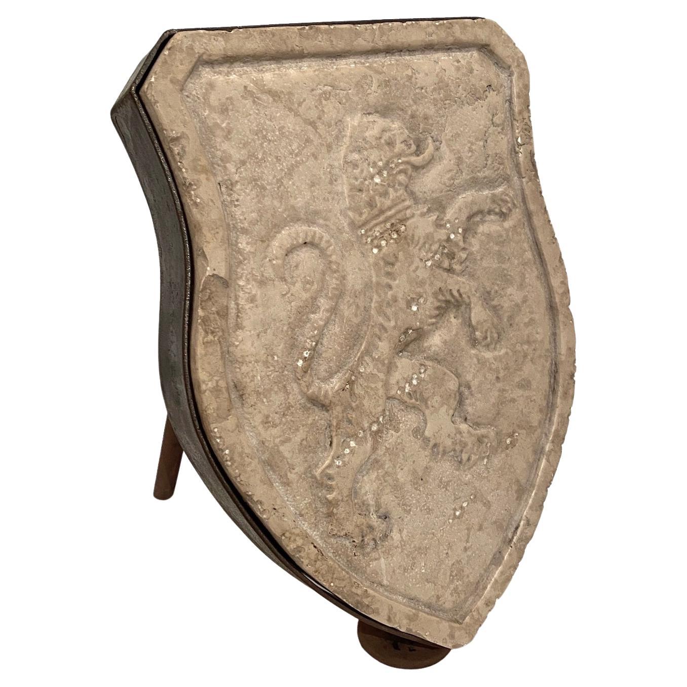 Mounted Marble Coat of Arms For Sale