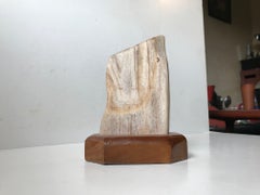 Montiertes Objekt aus versteinertem Holz:: Skandinavien