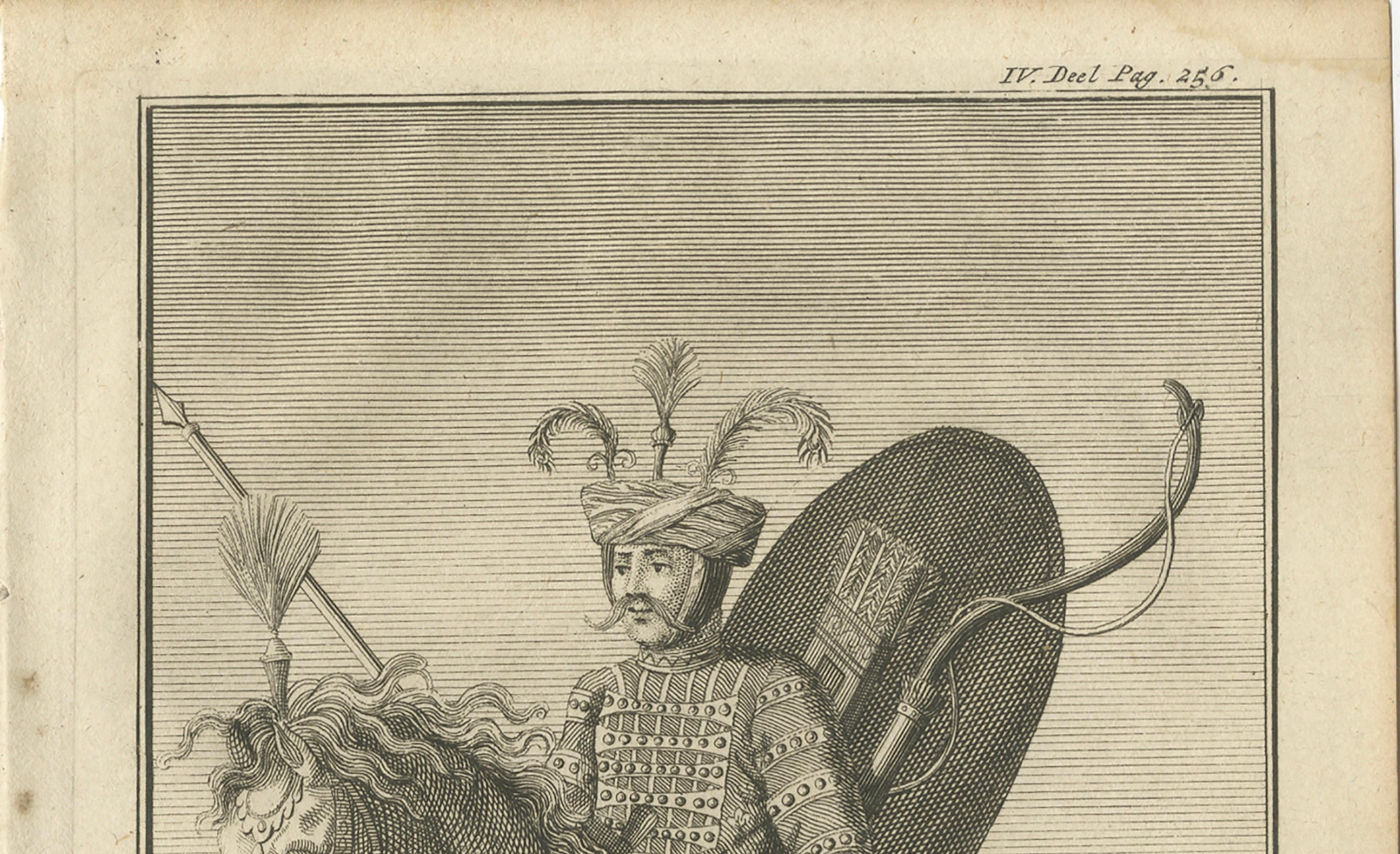 Soldado persa montado - Traje militar safávida, c.1730 Holandés en venta