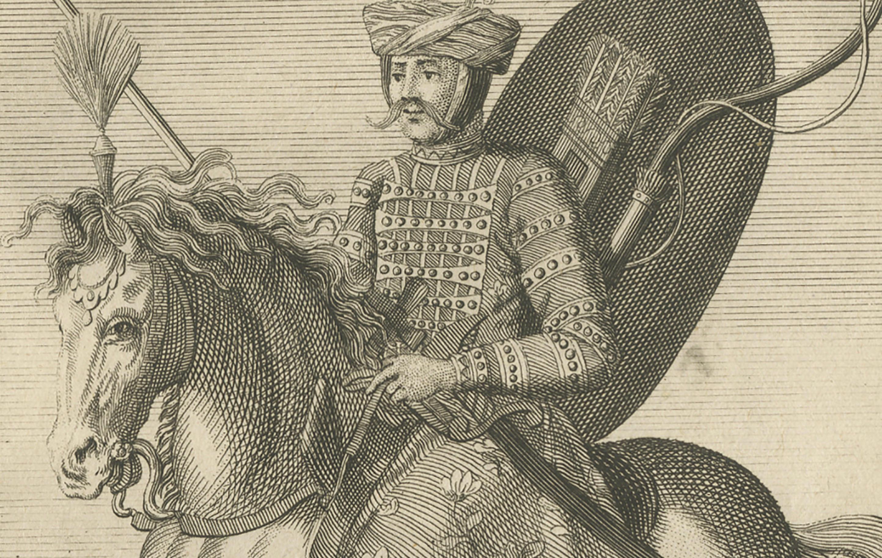 Soldado persa montado - Traje militar safávida, c.1730 mediados del siglo XVIII en venta